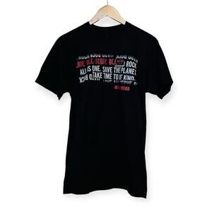 HARD ROCK CAFE Hollywood Black Logo Shirt Unisex NWT Love All MEDIUM